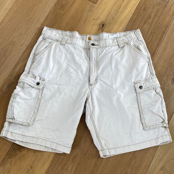 Carhartt Khaki Cargo Shorts - Picture 1 of 6